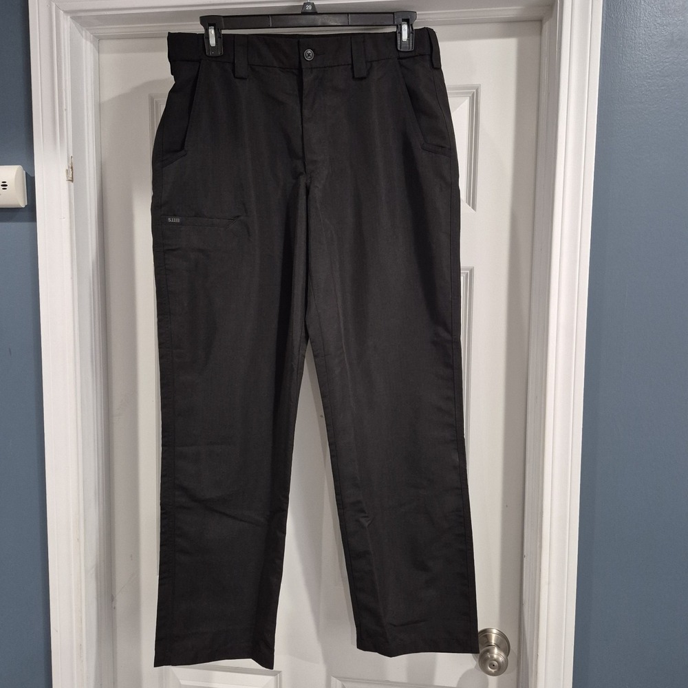 5.11 Tactical Pants Mens 34x32 Black Fast Tac Urban Ripstop Outdoor Everyday